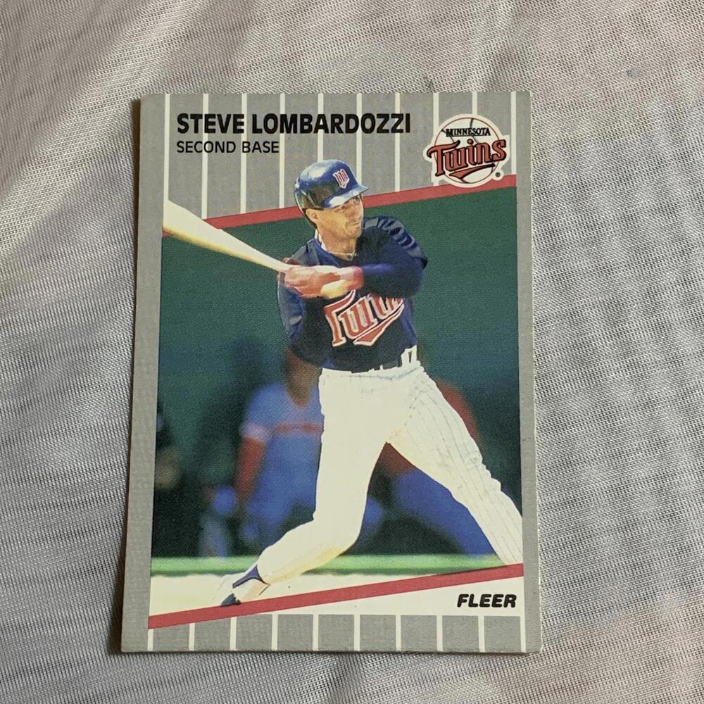 1987 Fleer‎ Steve Lombardozzi Minnesota Twins Baseball Card #120